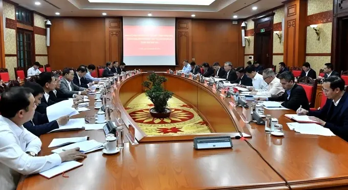 Các đại biểu tại phiên họp thứ hai của Ban Chỉ đạo Trung ương về phát triển khoa học, công nghệ, đổi mới sáng tạo và chuyển đổi số. Ảnh: VGP